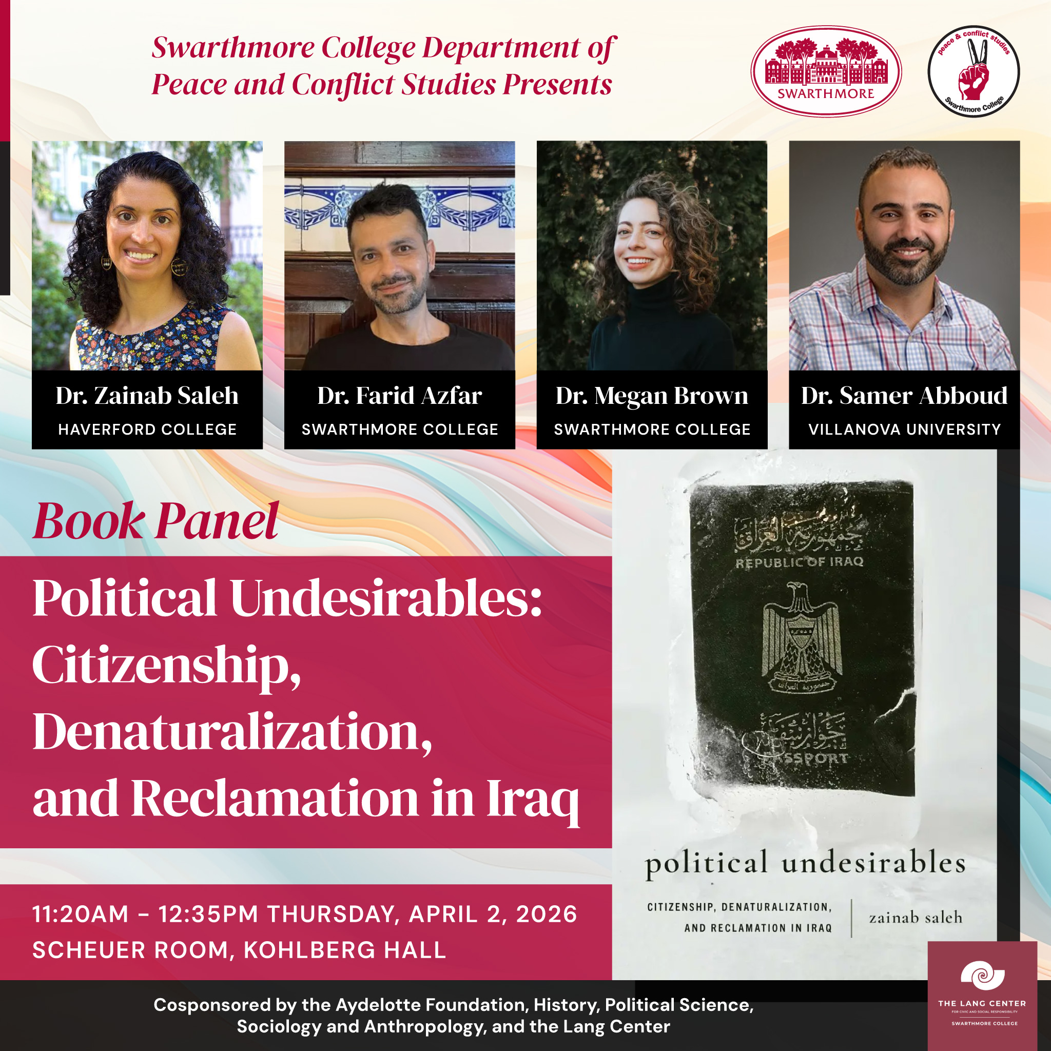 Book Panel: Political Undesirables: Citizenship, Denaturalization, and Reclamation in Iraq